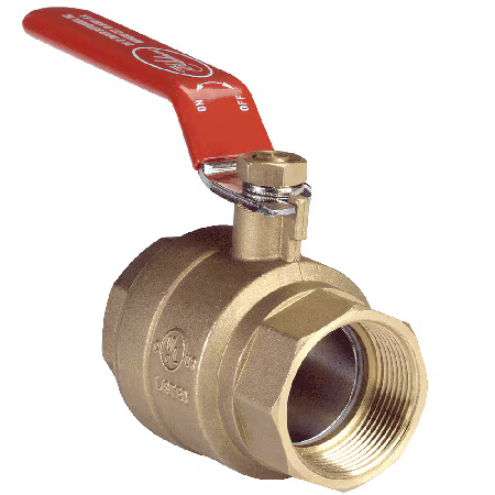 Brass Ball Valve for Gas & Liquid Control, Manual Shut Off, Full Port
